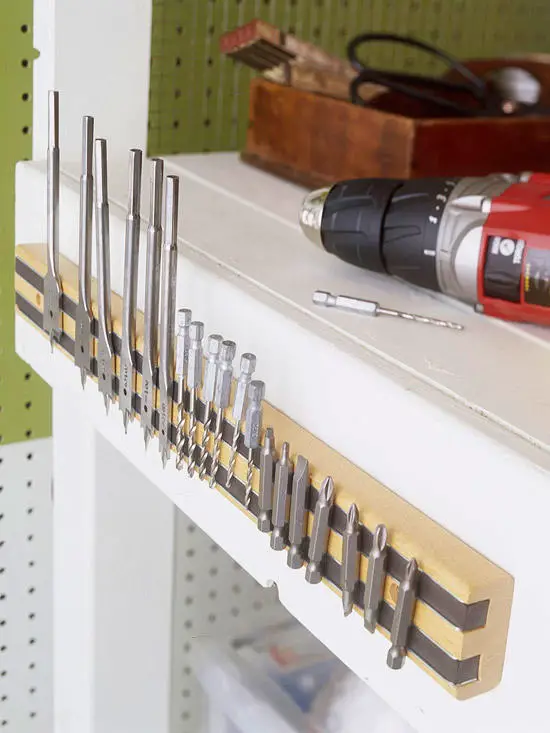 30+ BEST Garage Organization and Storage Ideas, Add a Magnetic Tool Holder