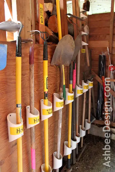 30+ BEST Garage Organization and Storage Ideas, Organizing Tools with PVC