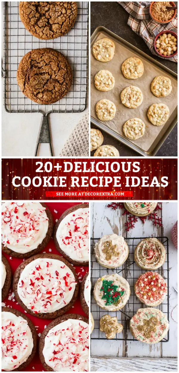 20+ Cookie Recipes and Delicious Cookies #recipes #cookies #cookiedecorating #cookierecipes 