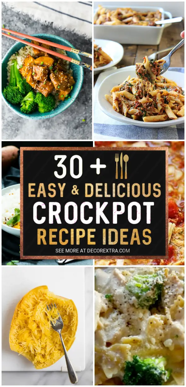 30+ Best Crockpot Recipes for Busy Nights - Easy Slow Cooker Meals #recipes #dinner #slowcooker #crockpot #crockpotrecipes