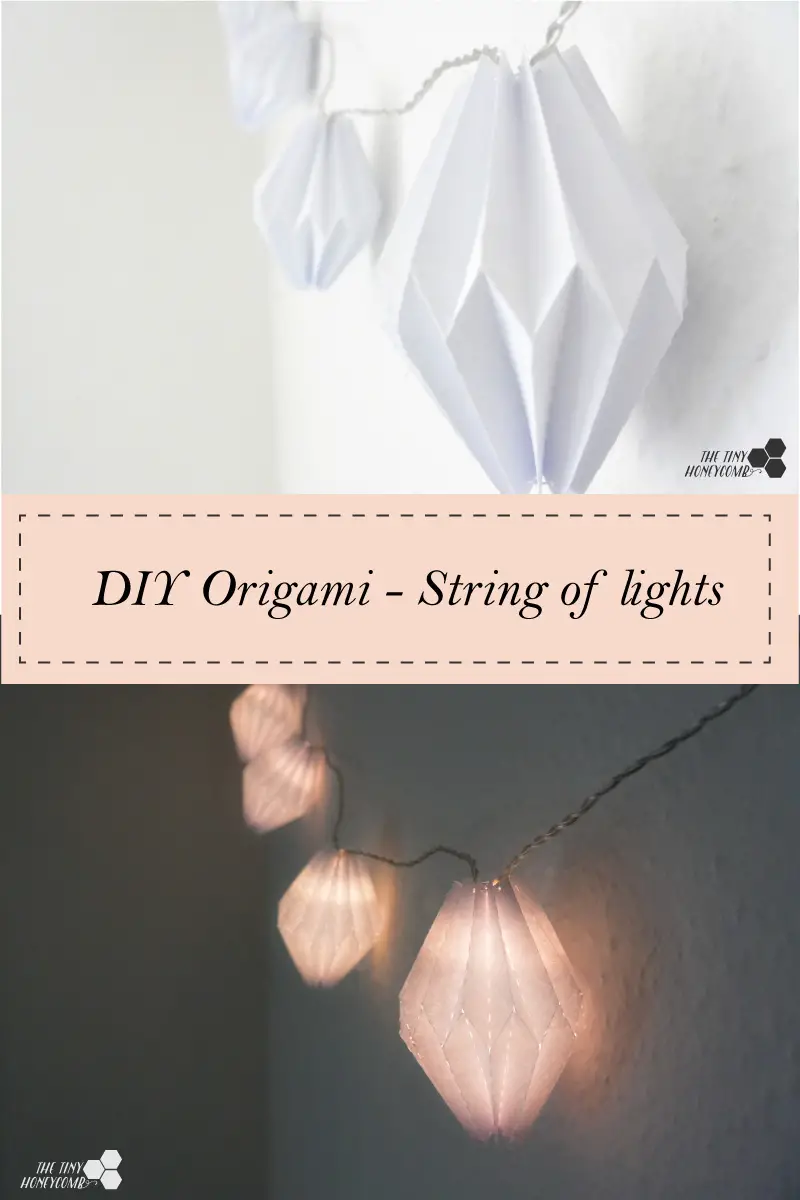 20+ Best DIY String Light Ideas For Your Home Decor, DIY Origami String Lights
