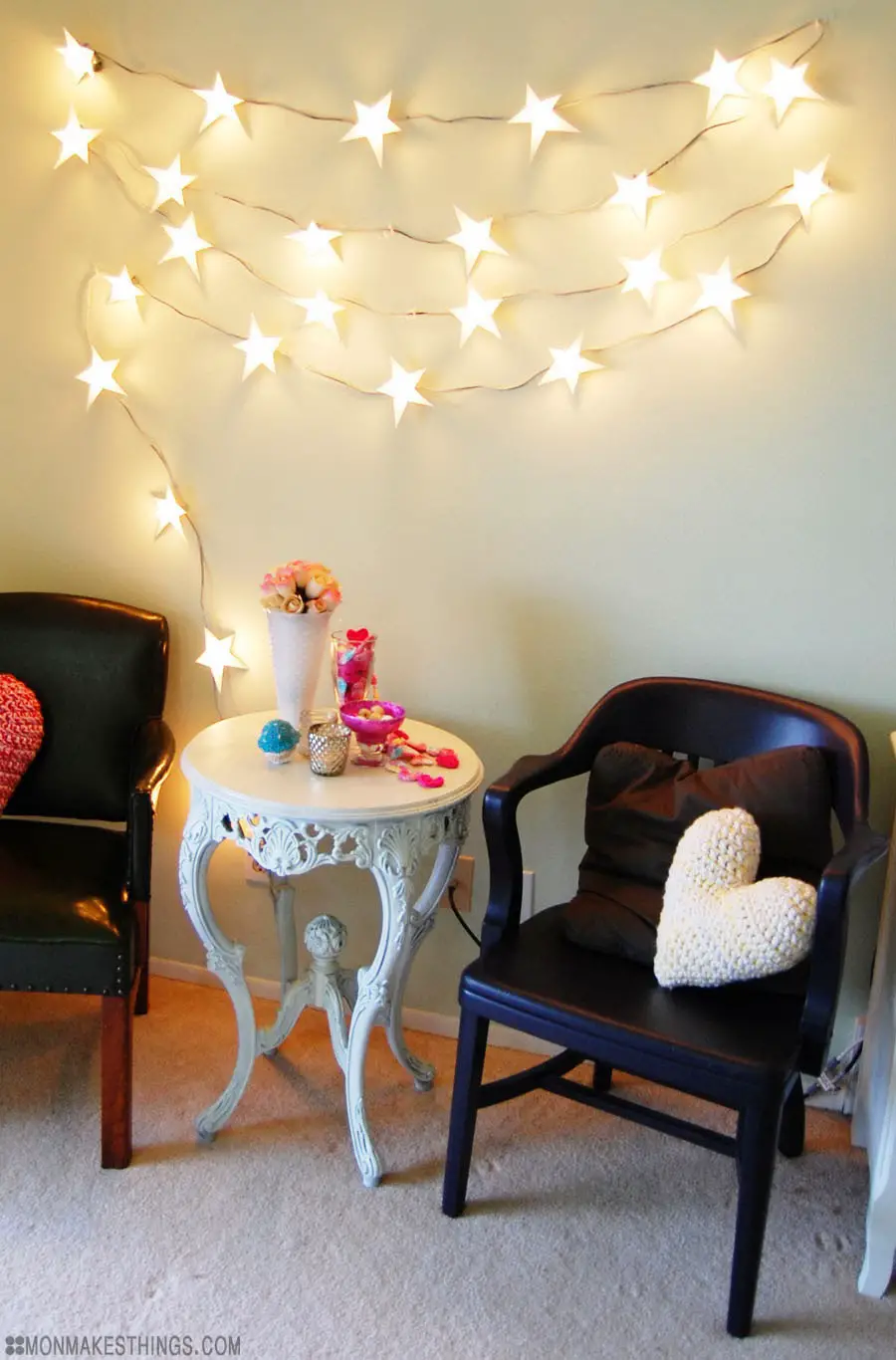 20+ Best DIY String Light Ideas For Your Home Decor, DIY Star Light Star Bright Light Garland
