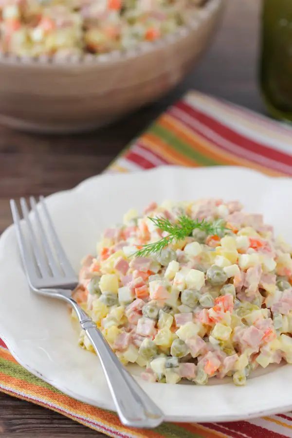 20+ Best Dinner Party Food Ideas - Easy Dinner Party Recipes, Russian Salad “Olivie”