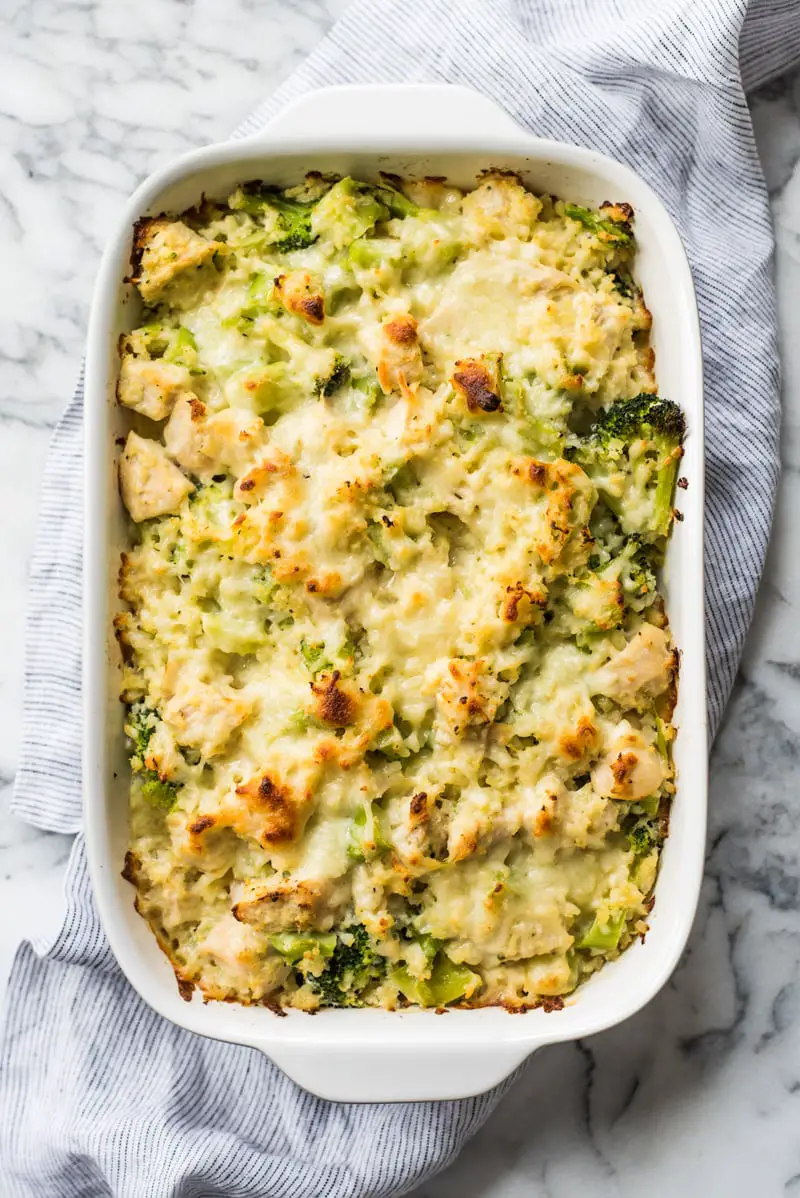 Broccoli Cauliflower Rice Chicken Casserole, Keto Dinners: 20+ Delicious Low Carb Ketogenic Dinner Recipes to Try Tonight