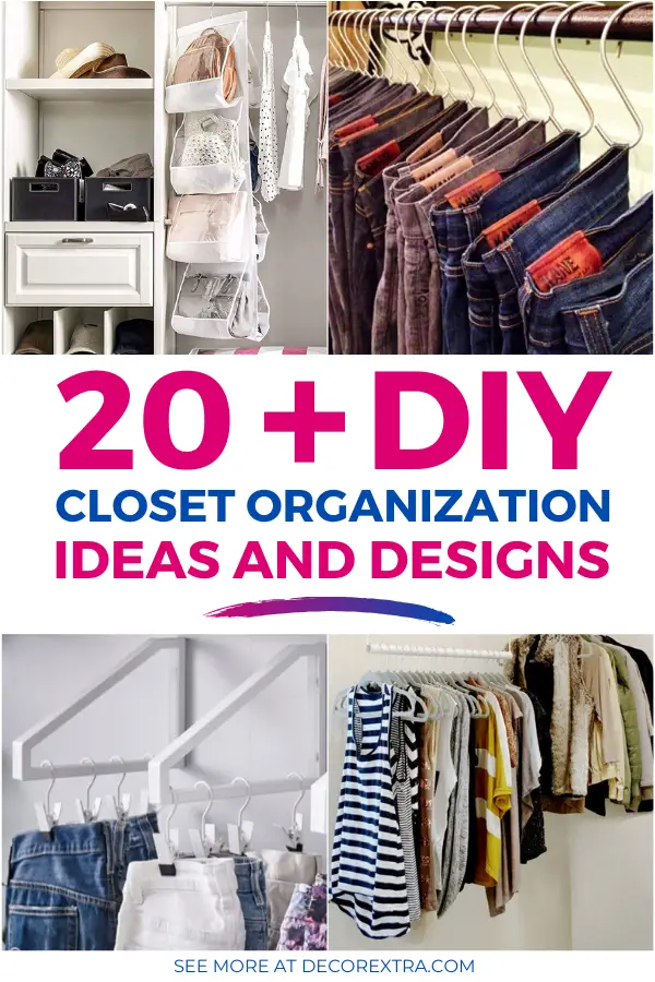 Closet Organization Ideas, Closet Organizing Ideas. Easy DIY Closet Organizer Ideas #diy #organizing #closetorganization