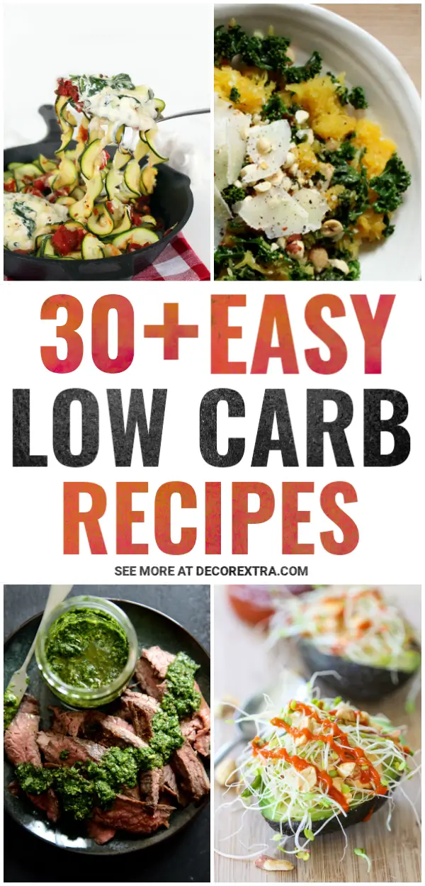 30+ Easy Low Carb Recipes That Will Fill You Up- Best Low Carb Meal Ideas #recipes #lowcarb #keto #dinner #lowcarbrecipe
