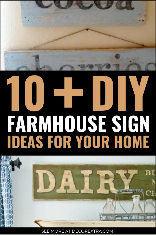DIY Farmhouse Signs, Find Farmhouse DIY Signs and Ideas For The Home #diy #diyhomedecor #farmhouse #farmhousestyle